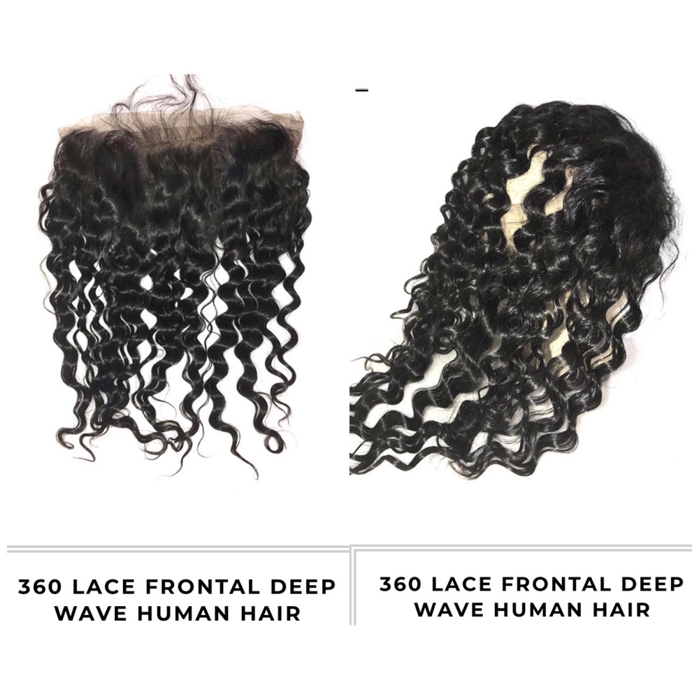 360 L A C E  F R O N T A L | Deep Wave- Black